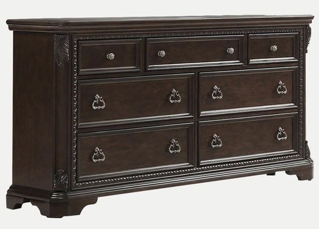 Bernards Coventry Cherry 7-Drawer Dresser-0