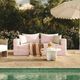 TOV Furniture Saint Tropez Red Fabric Indoor/Outdoor Sofa-1