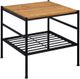 ACME Furniture Kande Oak End Table with Black Base-0