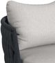 Elements International Bali Dark Gray/Olefin Gray Aluminum/Fabric Outdoor Loveseat-4