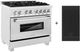 ZLINE 36" Satin Stainless Steel Pro Style Dual Fuel Range-2