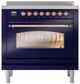 Ilve® Nostalgie II Series 36" Blue Pro Style Induction Range-2