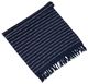 A & B Home Navy Blue Striped Throw Blanket-0