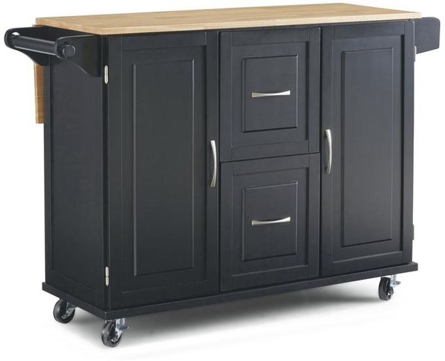 homestyles® Dolly Madison Black Kitchen Cart-1