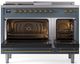 Ilve® Nostalgie II Series 48" Blue Grey Pro Style Dual Fuel Range-1