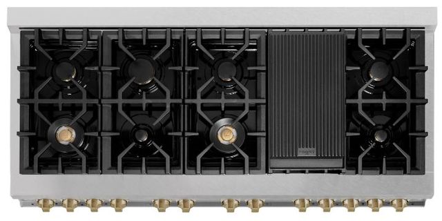 ZLINE Autograph Edition 60" Satin Stainless Steel Pro Style Dual Fuel Range-3