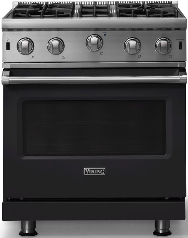 Viking® 5 Series 30" Onyx Liquid Propane Pro Style Gas Range-0