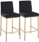 Inspire™ Diego Black/Aged Gold 26" Counter Stool, Set Of 2-2