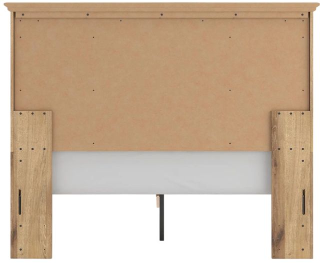 Signature Design by Ashley® Makidern Tan Queen Panel Storage Bed with 2-Drawer-4