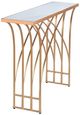 Stylecraft Gold/White Marble Arch Console Table-4