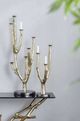 A & B Home Polished Gold Large Multi Taper Candle Holder-4