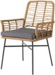 A & B Home Gray/Natural Dining Chair-0