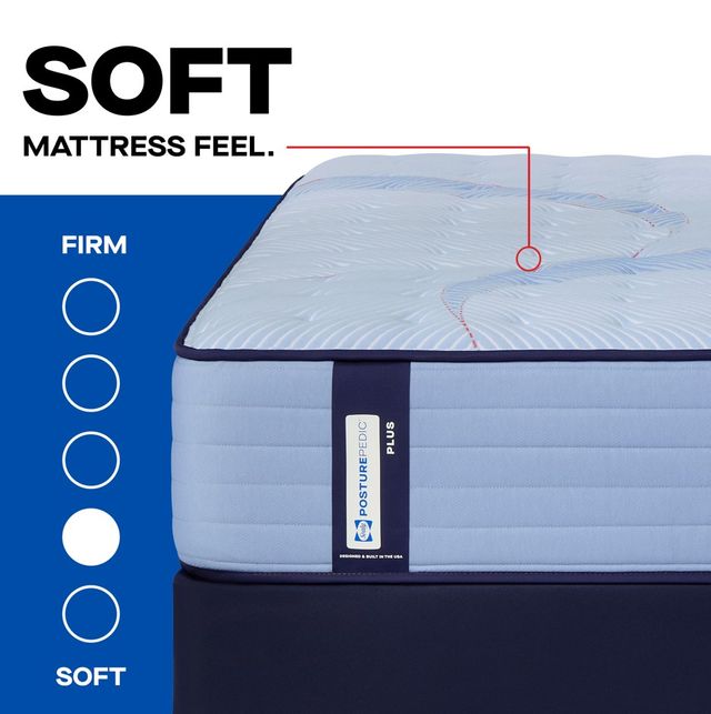 Sealy® Posturepedic® Plus Boone 14" Wrapped Coil Soft Tight Top Queen Mattress-4