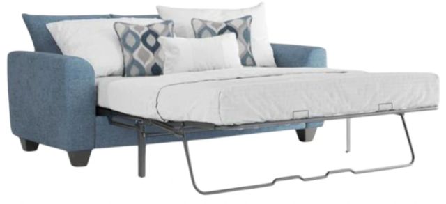 Albany Industries Clearview Blue Twin Sleeper Sofa-0