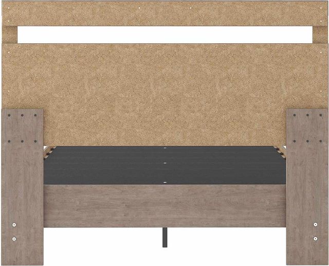 Signature Design by Ashley® Flannia Gray Queen Panel Platform Bed-2