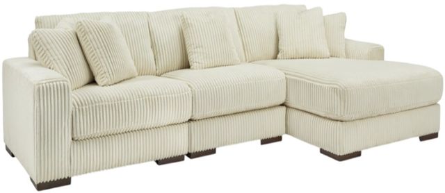 Signature Design by Ashley® Lindyn 3-Piece Ivory Right-Arm Facing Sectional and Chaise-0