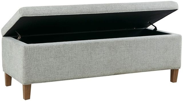Olliix by INK+IVY Marcie Blue 48" Upholstered Storage Bench-2