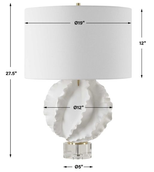 Uttermost® Saylor White Table Lamp-2