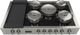 Fulgor Milano Sofia 48" Stainless Steel Pro Induction Rangetop-4