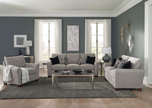 Coaster® Drayton Warm Grey Flared Arm Upholstered Chair-1