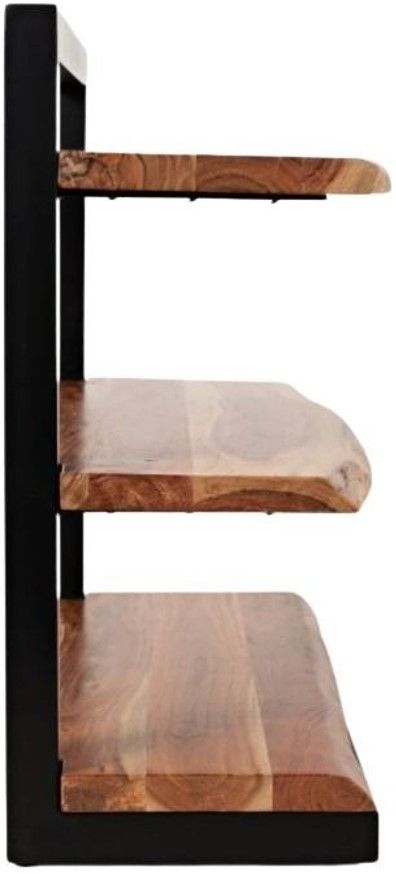 Jofran Inc. Nature's Edge Black/Natural Small Bookcase-2
