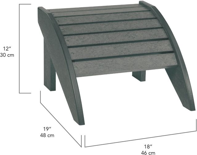 C R Plastic White Footstool-2