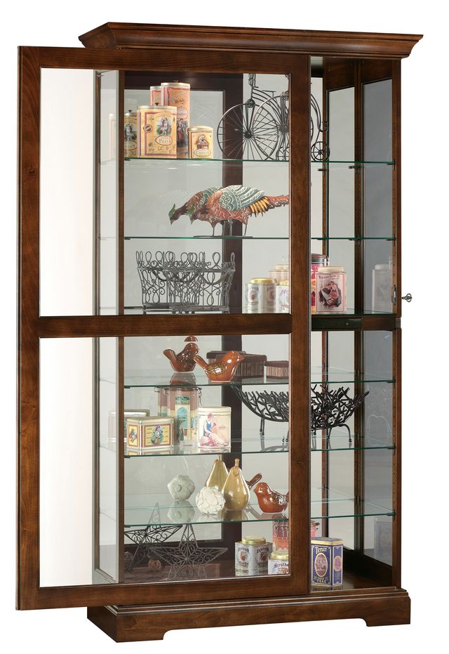 Howard Miller® Tyler Cherry Bordeaux Curio Cabinet-1