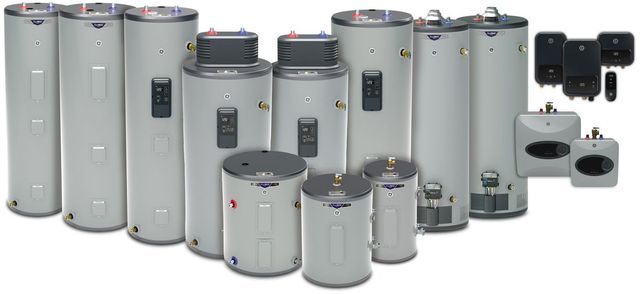 GE® RealMAX® Platinum 50 Gallon Short Natural Gas Atmospheric Water Heater-1