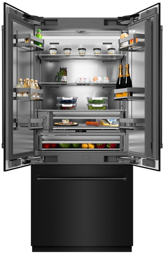 ZLINE 36" 19.6 Cu. Ft. Black Stainless Steel Built In Bottom Freezer Refrigerator-3