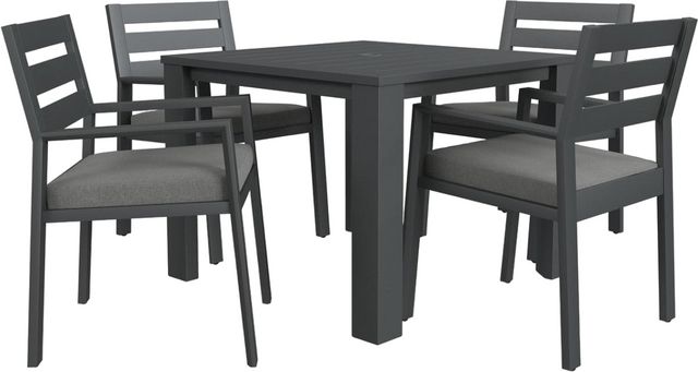 homestyles® Grayton 5-Piece Gray Metal Outdoor Dining Set