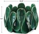 Uttermost® Petal Pinch Deep Green Glaze Indoor-Outdoor Ceramic Bowl-4
