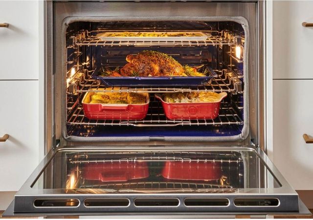 Wolf® M Series 30" Black Single Electric Wall Oven-2