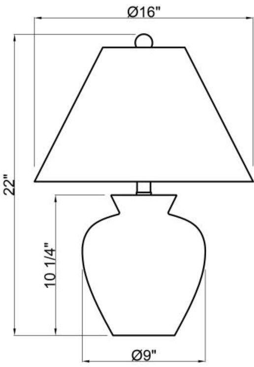 Surya Dalle Hand Finished Black Table Lamp-1