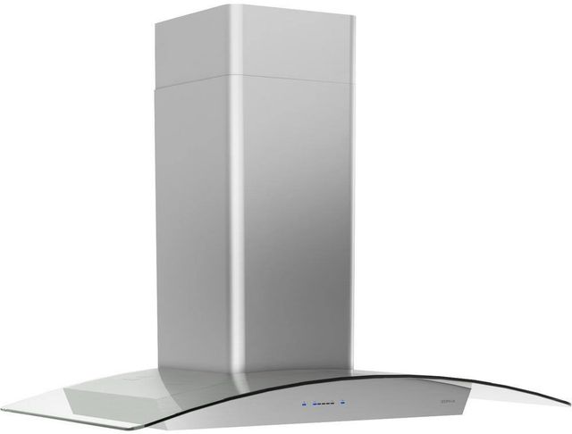 Zephyr Core Collection Ravenna 36" Stainless Steel with Clear Glass Wall Mounted Range Hood-2