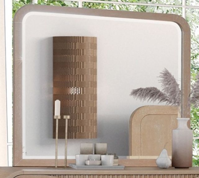 Furniture of America® Tangentry Natural Dresser Mirror-0