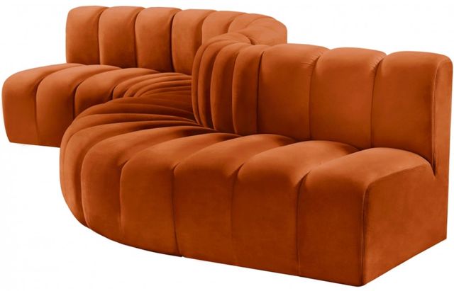 Meridian Furniture Arc 6-Piece Cognac Modular Sectional-3
