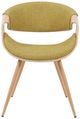 Armen Living Butterfly Green/Oak Dining Chair-2