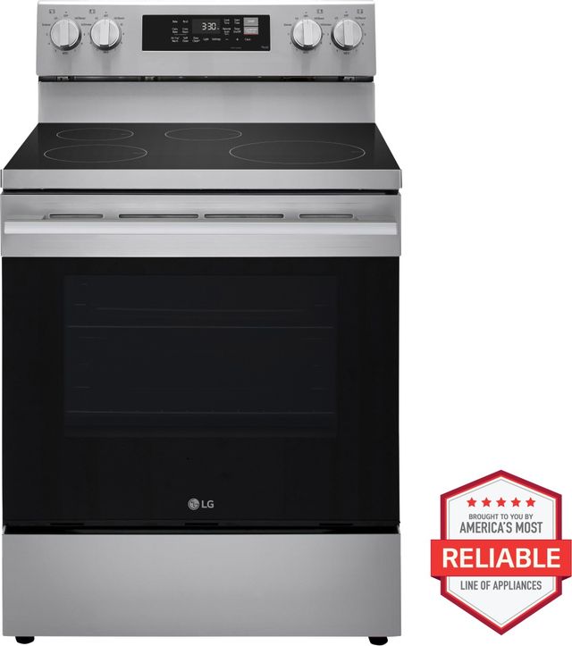 LG 30" Stainless Steel Smart Freestanding Induction Range with ProBake Convection® and Air Fry-2