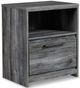 Signature Design by Ashley® Baystorm 5-Piece Gray King Panel Storage Bed Set-5