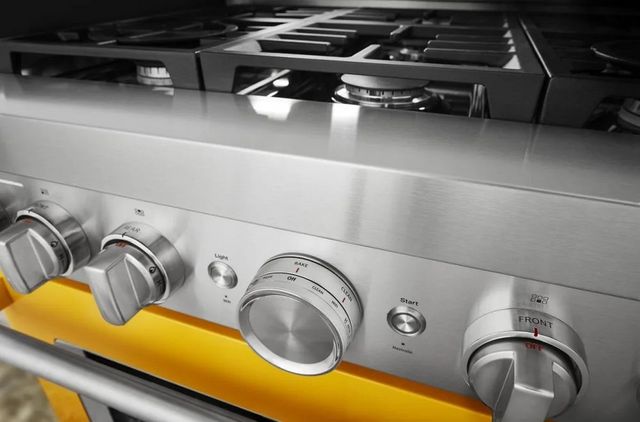 KitchenAid® 36" Yellow Pepper Pro Style Dual Fuel Range-6