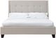 Modus Furniture Madera Putty Queen Upholstered Platform Bed-2