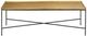 Currey & Company Boyles Antique Brass Cocktail Table with Black Iron Framework -1