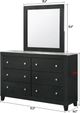 Crown Mark Candence Black Dresser-2