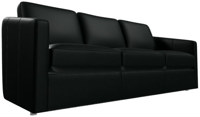 Craftmaster® Customizable CM Leather Curvy Sofa-2