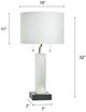 Stylecraft Tamara Day Jasper White 32"H Table Lamp-2