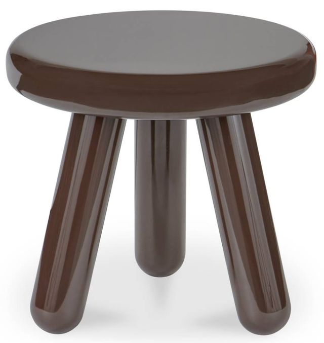 Moe's Home Collection Joy Dark Brown Lacquer Accent Table-0