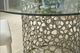 Universal Explore Home™ Oasis Glass Top Antique Nickel Dining Table with Aluminum Base-2