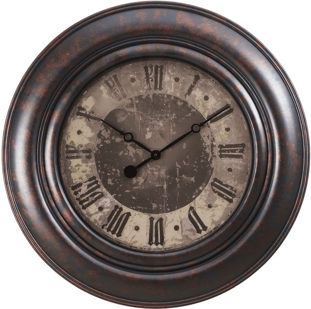 Monarch Specialties Inc. Brown 30" Wall Clock-1