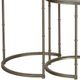 A & B Home Eclipse 2-Piece Antique Silver Stacking Table Set-1
