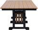 Nature's Best Furniture Customizable 96" Polyethylene Outdoor Bar Dining Table-2